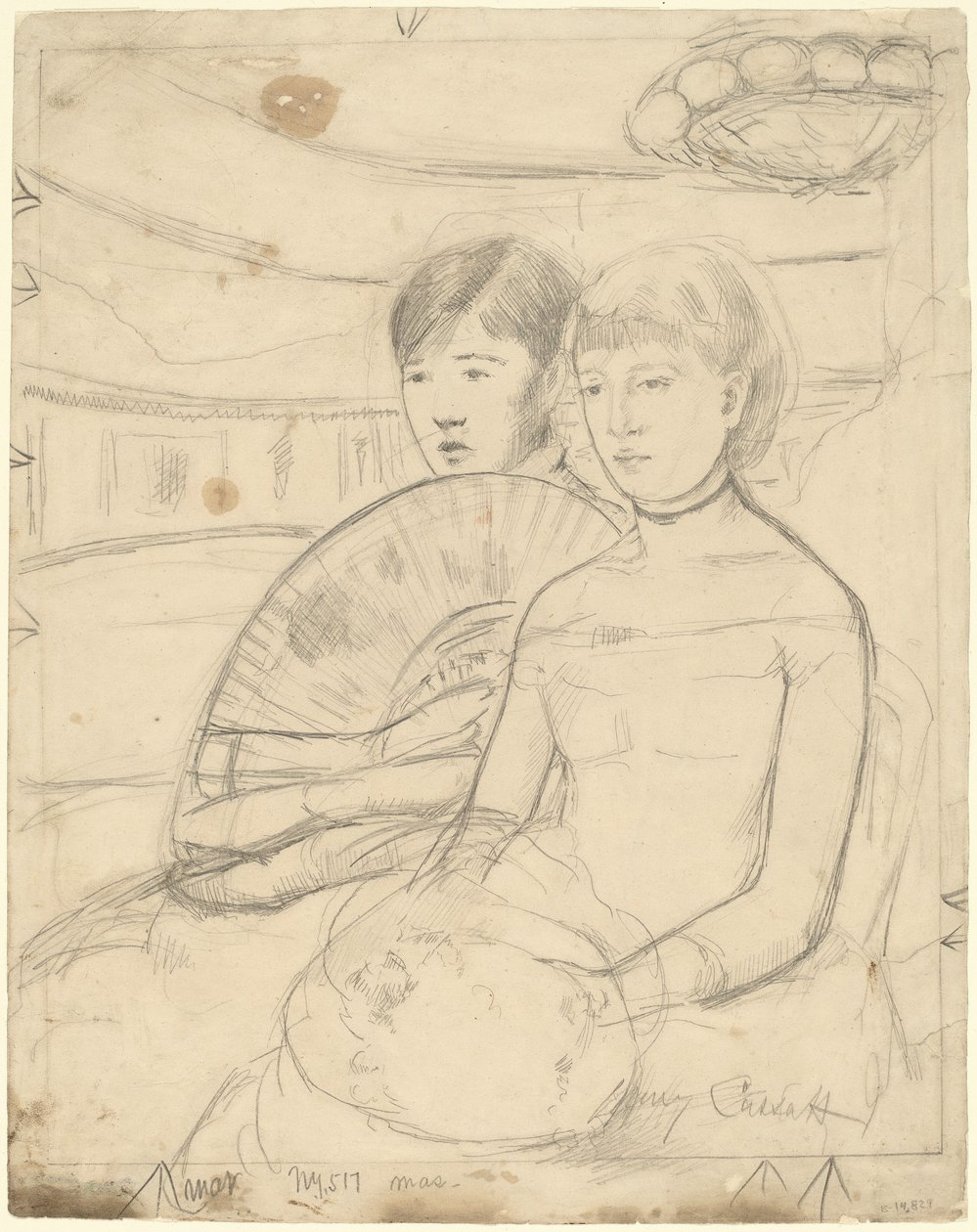 Loge [rekto] by Mary Cassatt