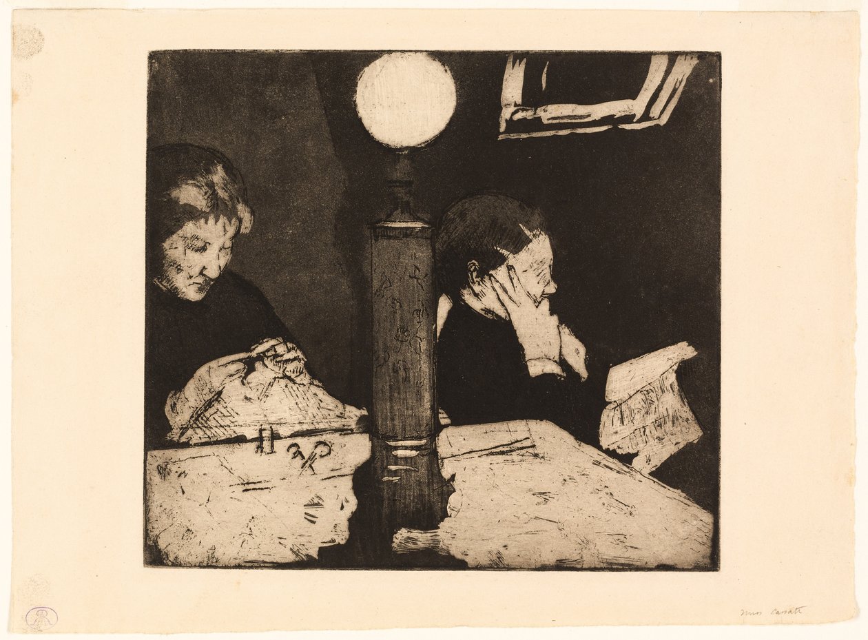 Lambanın Altında by Mary Cassatt