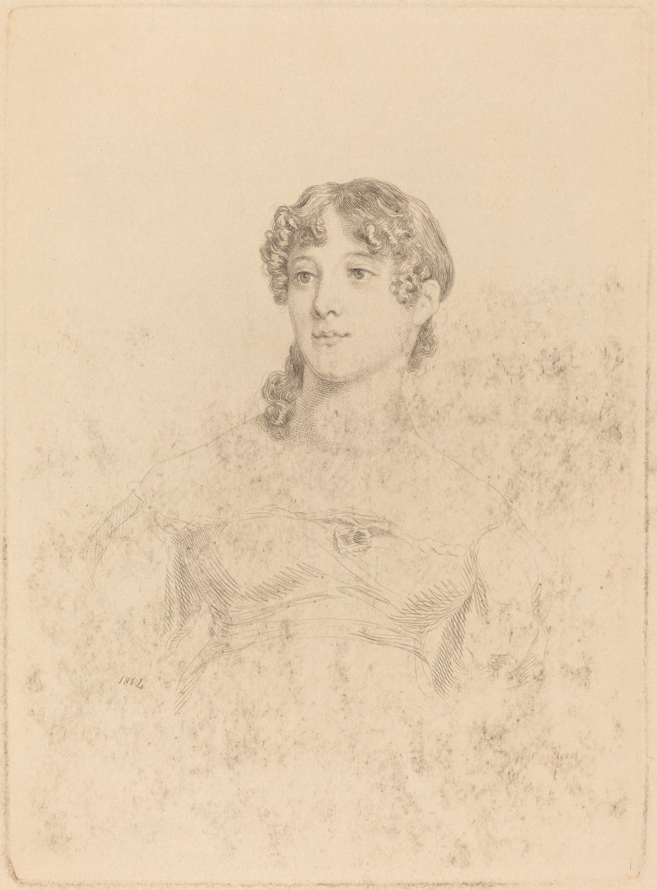 Leydi Maria Hooker Onyedi Yaşında Bayan Turner, 1814. by Mary Dawson Turner