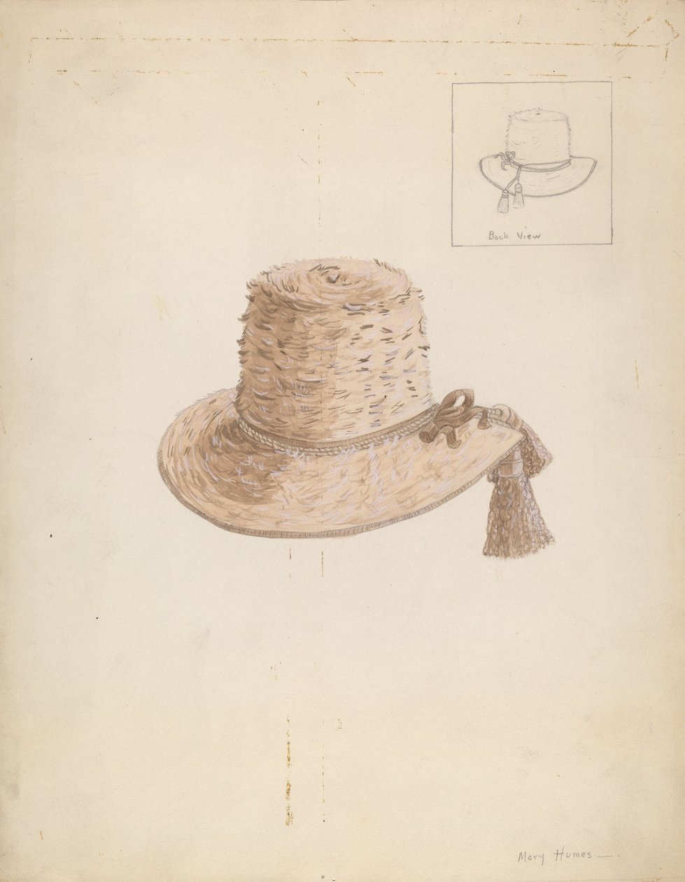 Erkek Şapkası, c. 1936. by Mary E Humes