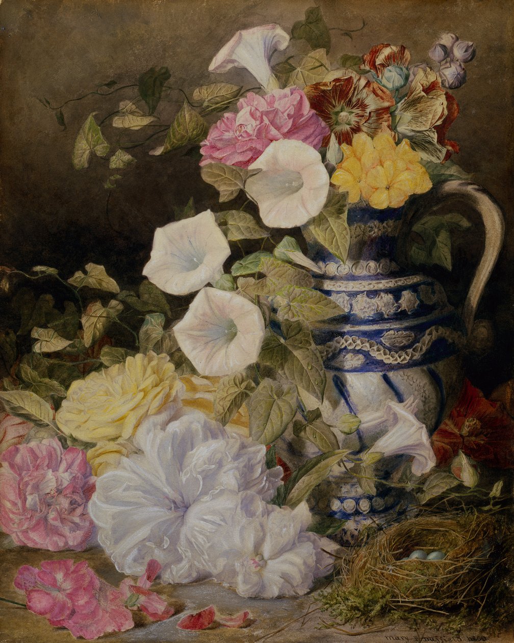 Vazoda Çiçeklerle Natürmort by Mary Elizabeth Duffield