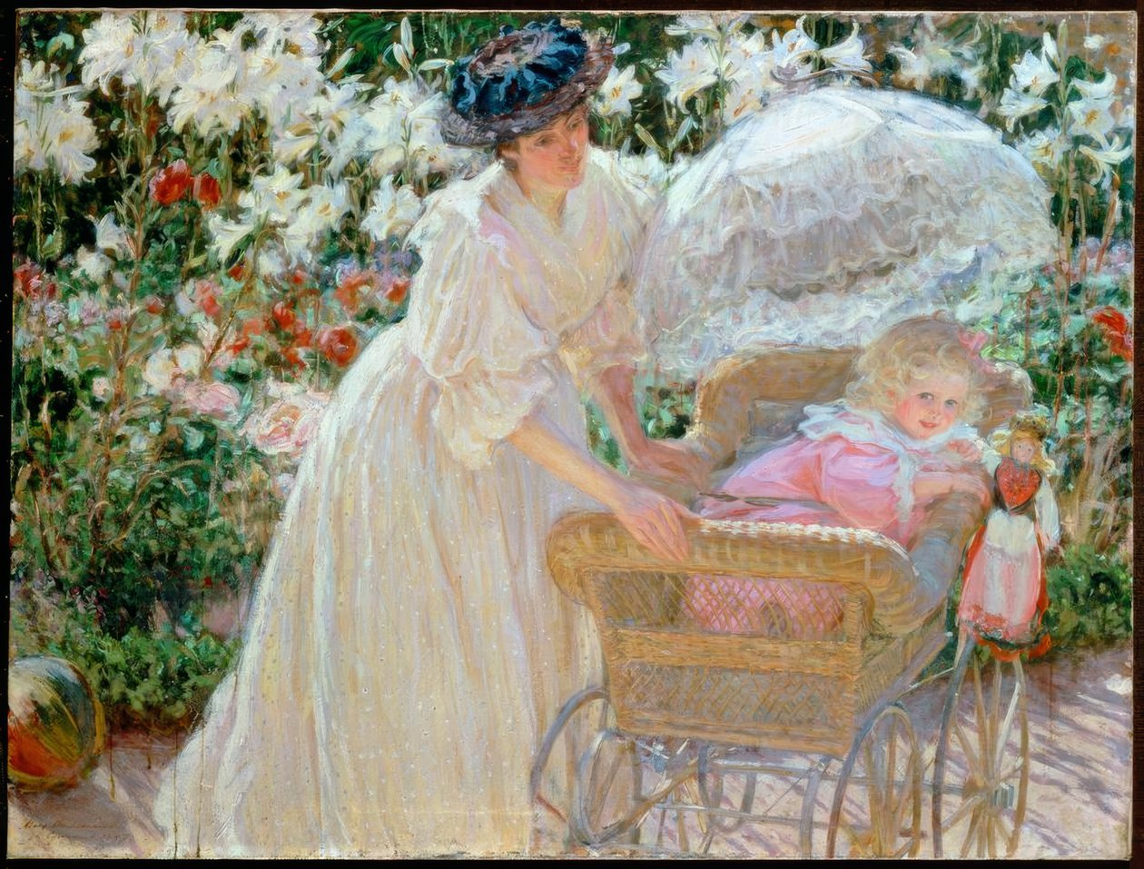 güller ve zambaklar by Mary Fairchild Low