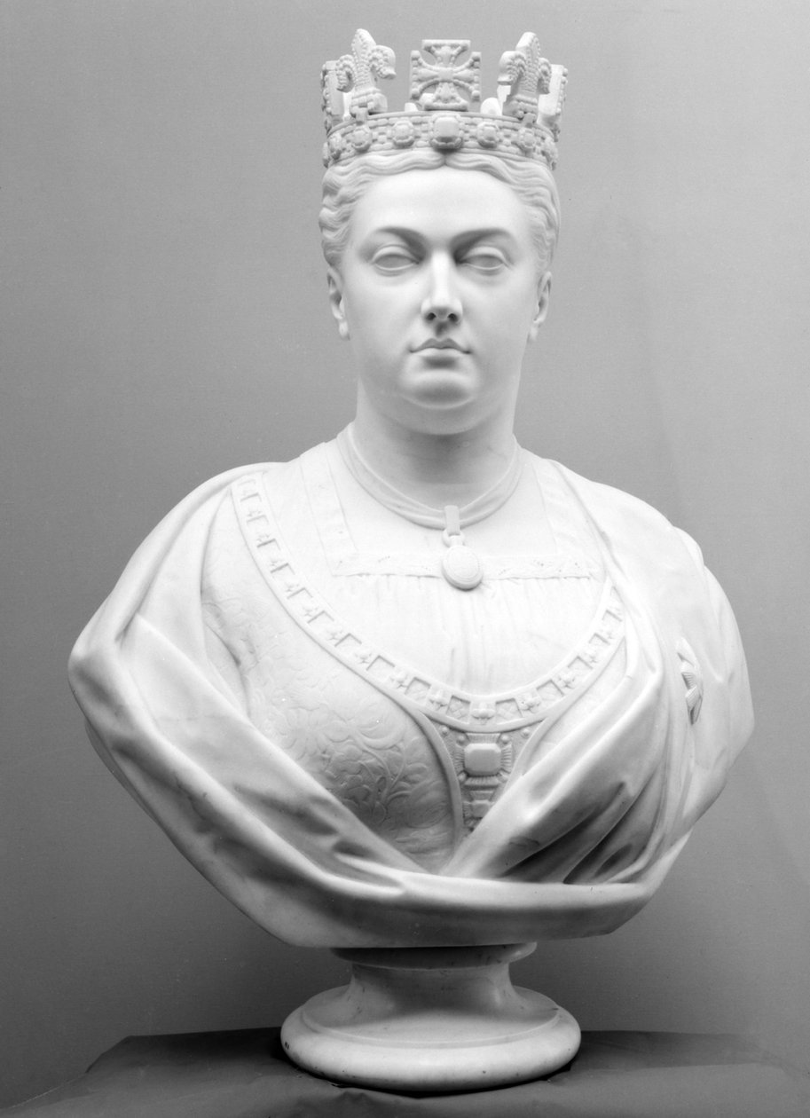 Kraliçe Victoria, 1874 dolayları (mermer) by Mary Grant