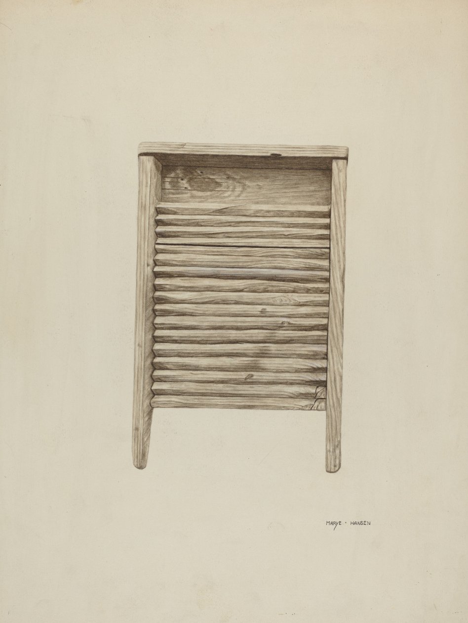 Yıkama Tahtası, c. 1940. by Mary Hansen