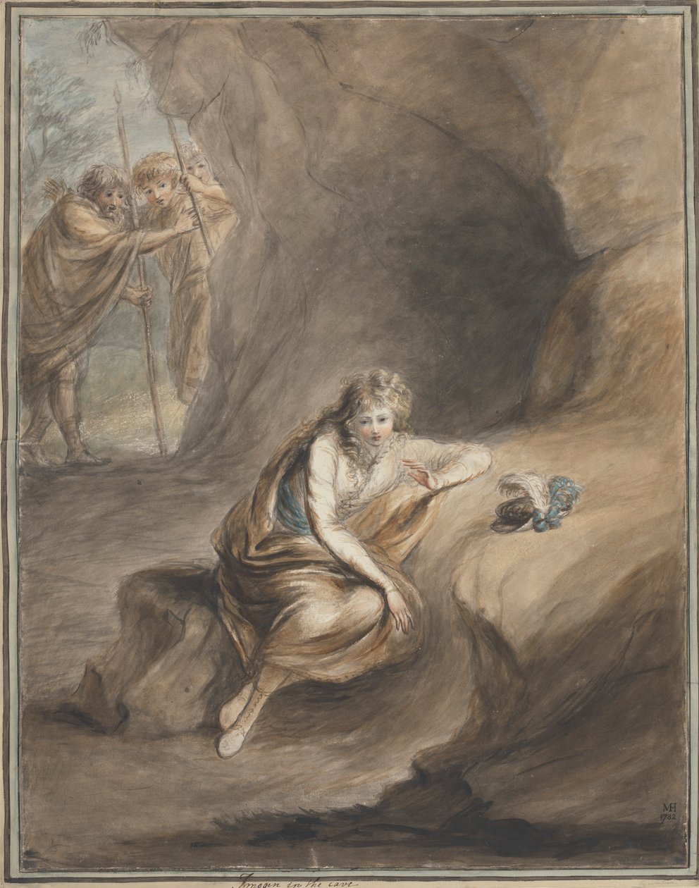 Mağaradaki Imogen, 'Cymbeline', Perde III, Sahne VI by Mary Hoare