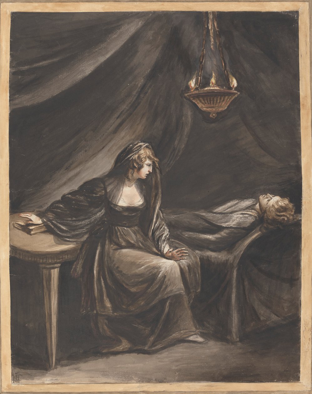 Leydi Percy Sleeping Hotspur'u İzliyor by Mary Hoare