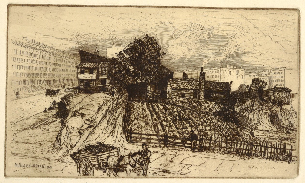 Bir Şehir Çiftliği, New York by Mary Nimmo Moran