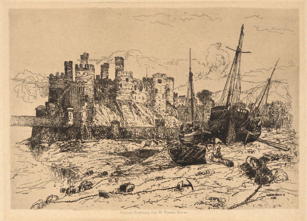 Conway Kalesi, Galler by Mary Nimmo Moran