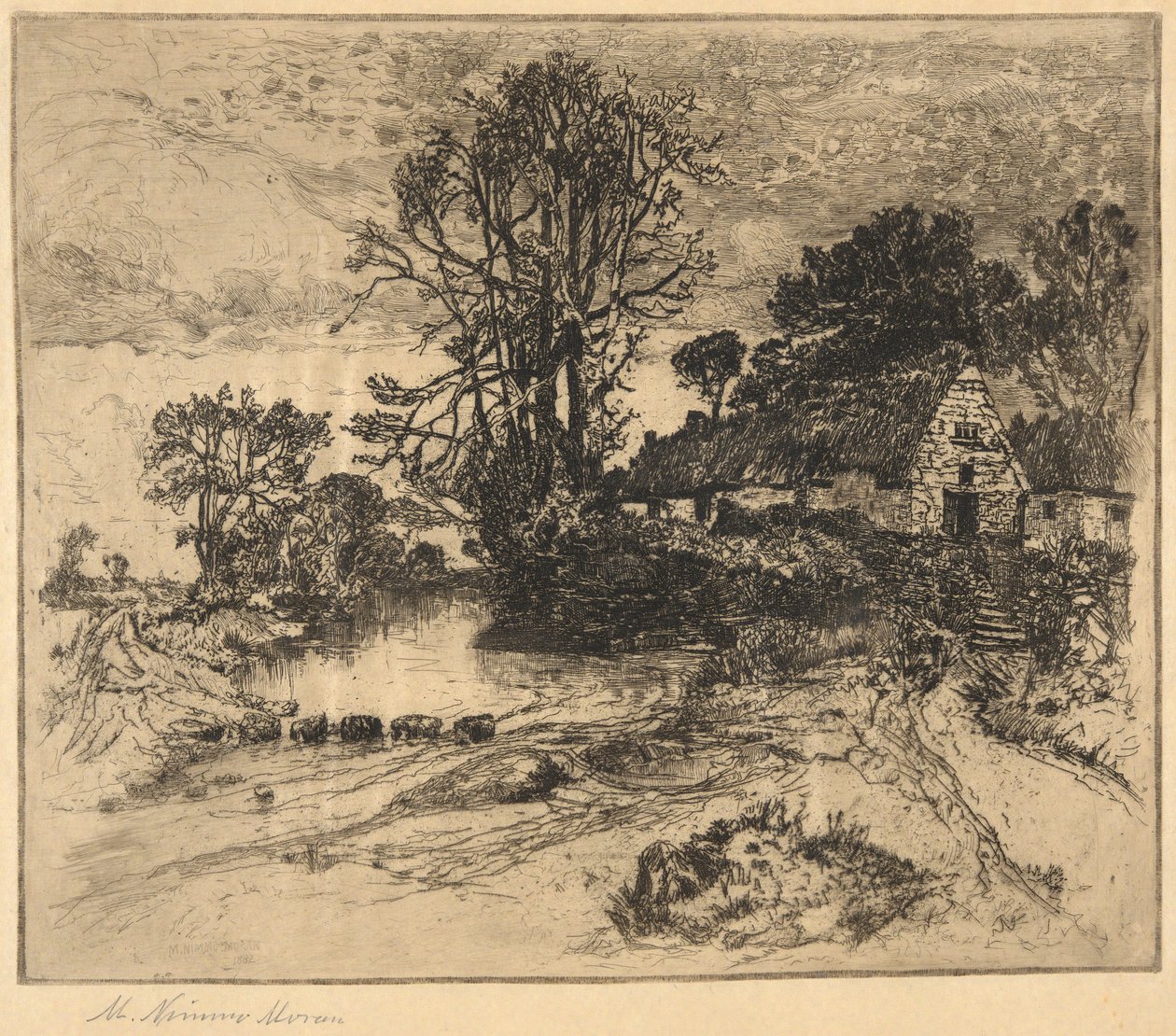 Çiftlik ile Peyzaj by Mary Nimmo Moran