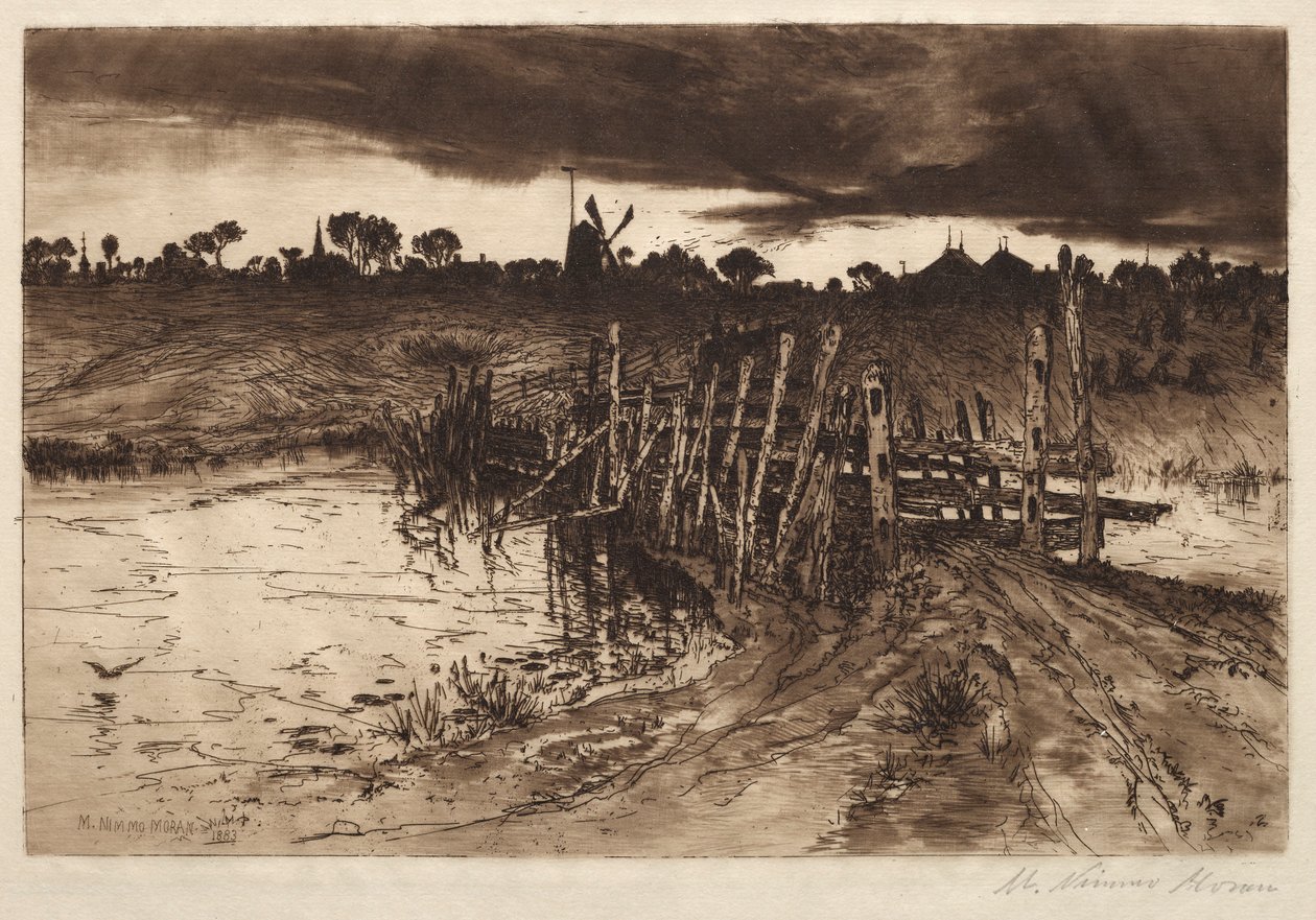 Arası Parıltı ve Mirk, Kye Hame geldiğinde, 1883. by Mary Nimmo Moran