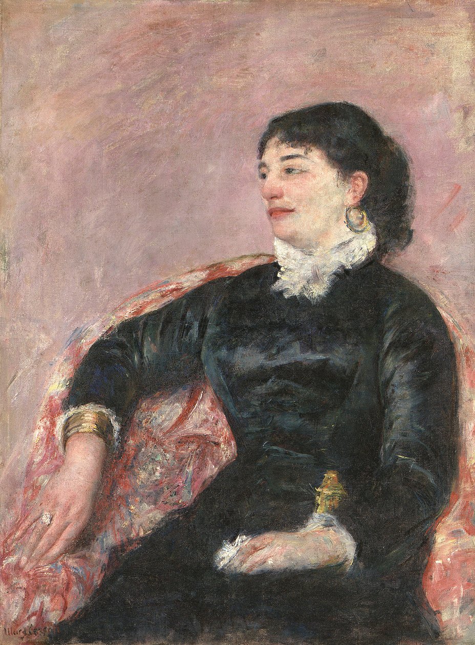 Bir İtalyan Hanımın Portresi by Mary Cassatt