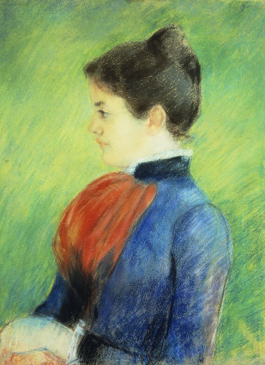 Jabot Giyen Kadın Profili, by Mary Cassatt