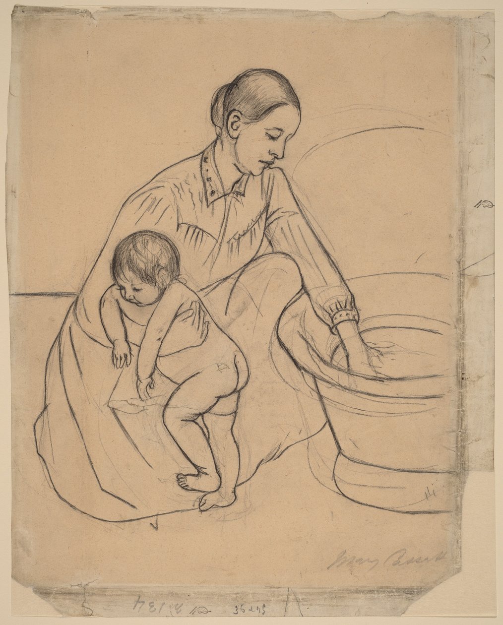 Hamam [recto] by Mary Stevenson Cassatt