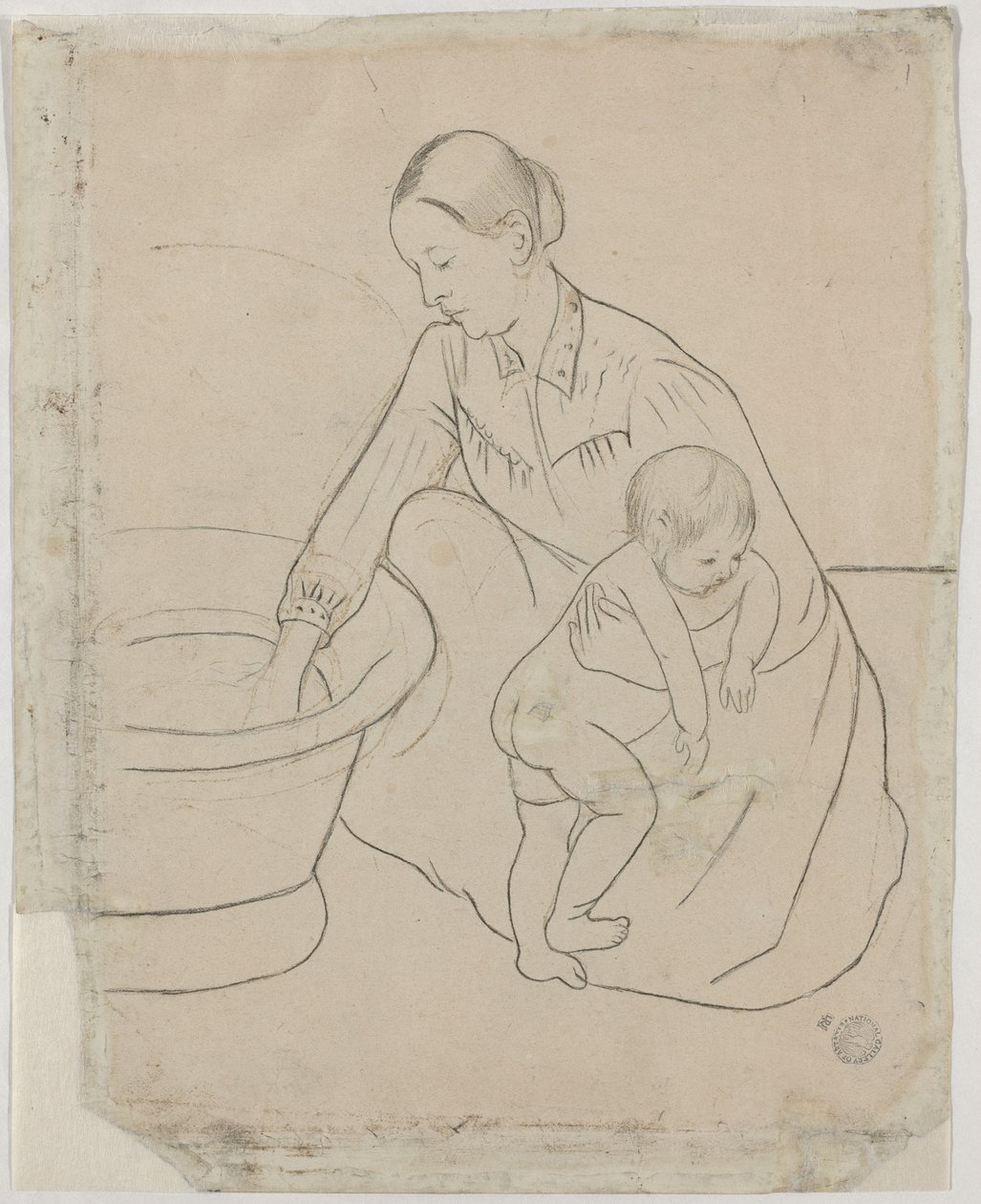 Hamam [verso] by Mary Stevenson Cassatt