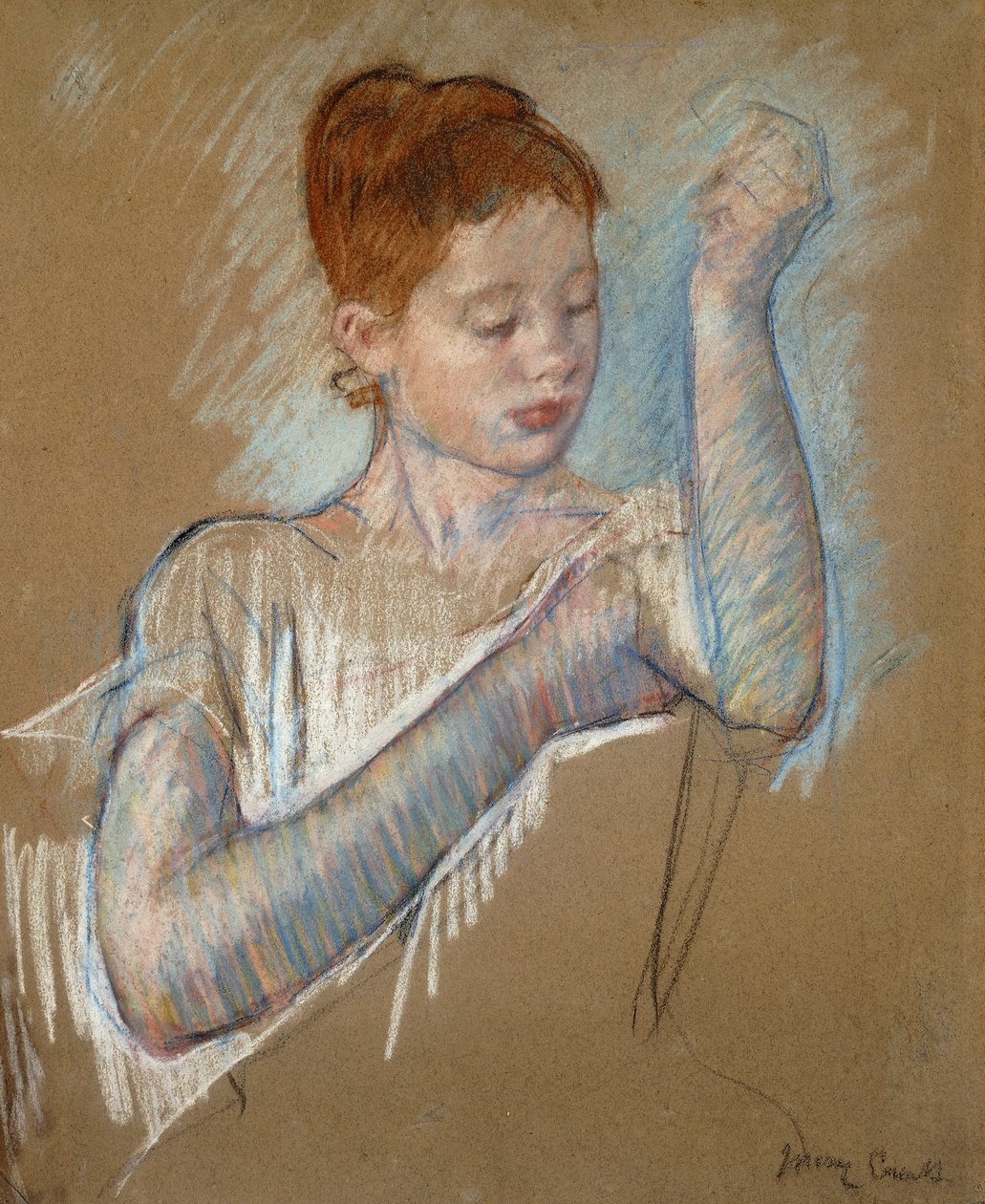 Uzun Eldivenler, 1889 by Mary Cassatt