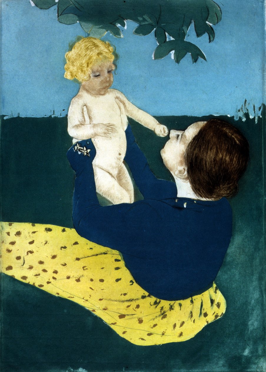 At kestanesi ağacının altında 1898 Mary Cassatt by Mary Stevenson Cassatt