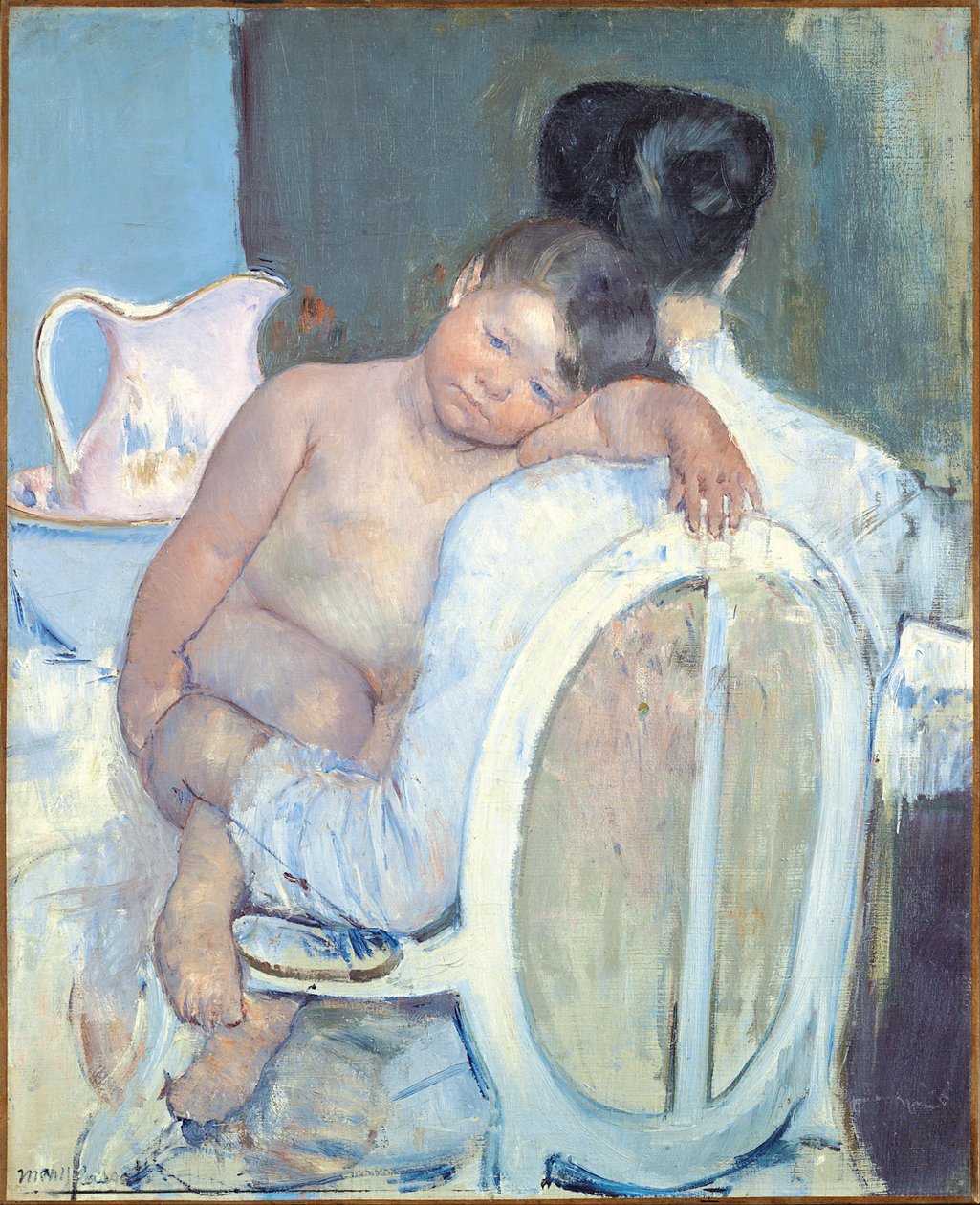 Kucağında Bir Çocukla Oturan Kadın, 1890 dolayları by Mary Cassatt