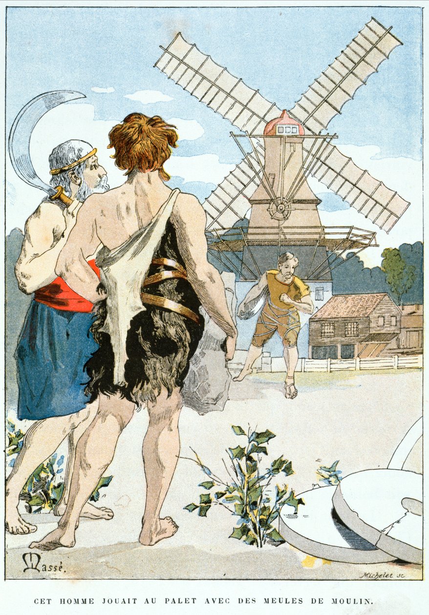 2ean-LOurs, maceralarında kendisine eşlik eden üç güçlü adamdan ilki olan Roue de Moulin ile tanışır, 1900 dolayları by Masse Masse