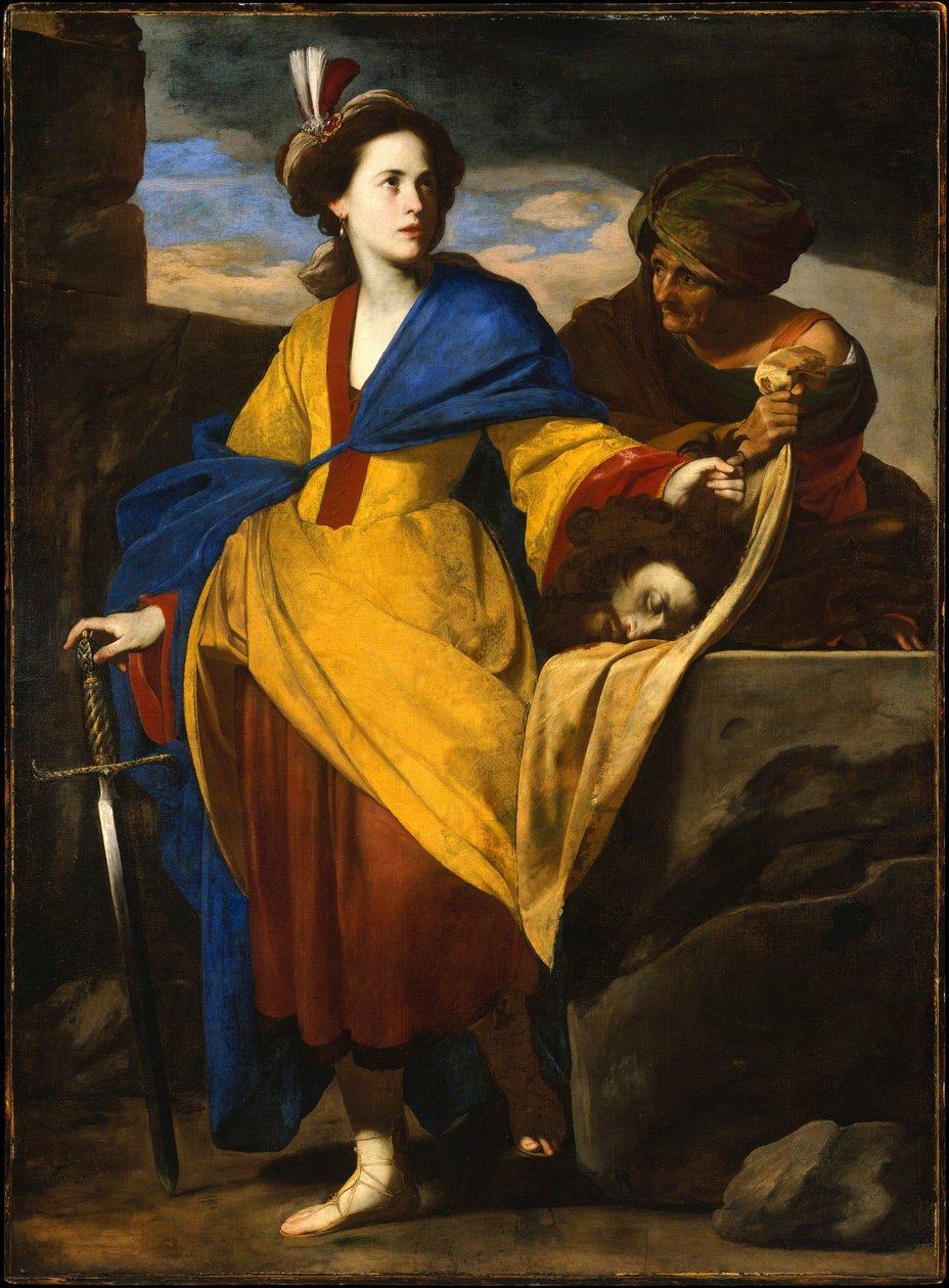 Holofernes Başkanı ile Judith by Massimo Stanzione