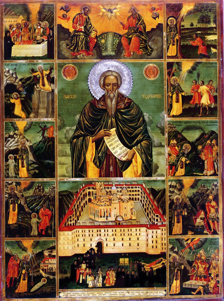 St. John of Rila (panelde tempera) by Master John of Samakov
