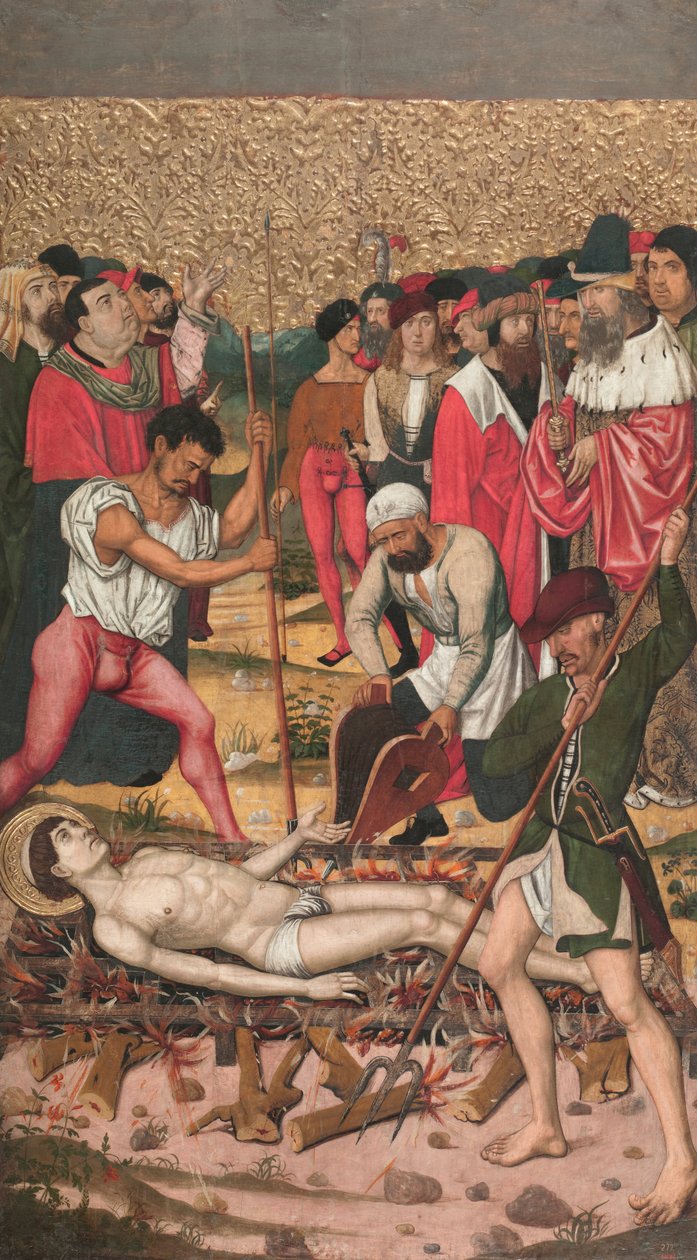Gridiron üzerinde Saint Vincent by Master of Castelsardo