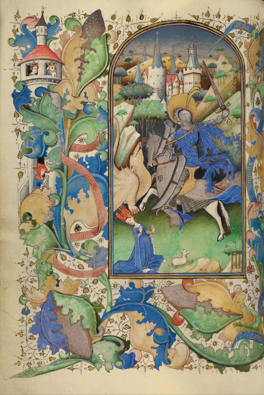 Aziz George ve Ejderha by Master of Guillebert de Mets