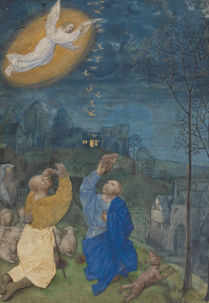 Çobanlara Duyuru by Master of Houghton the Miniatures