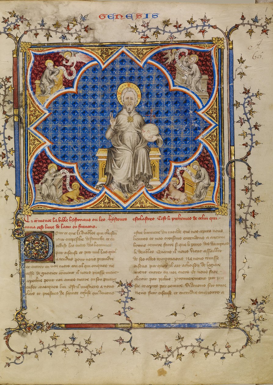 Majesteleri İsa ve Sembolleriyle Dört Müjdeci by Master of Jean