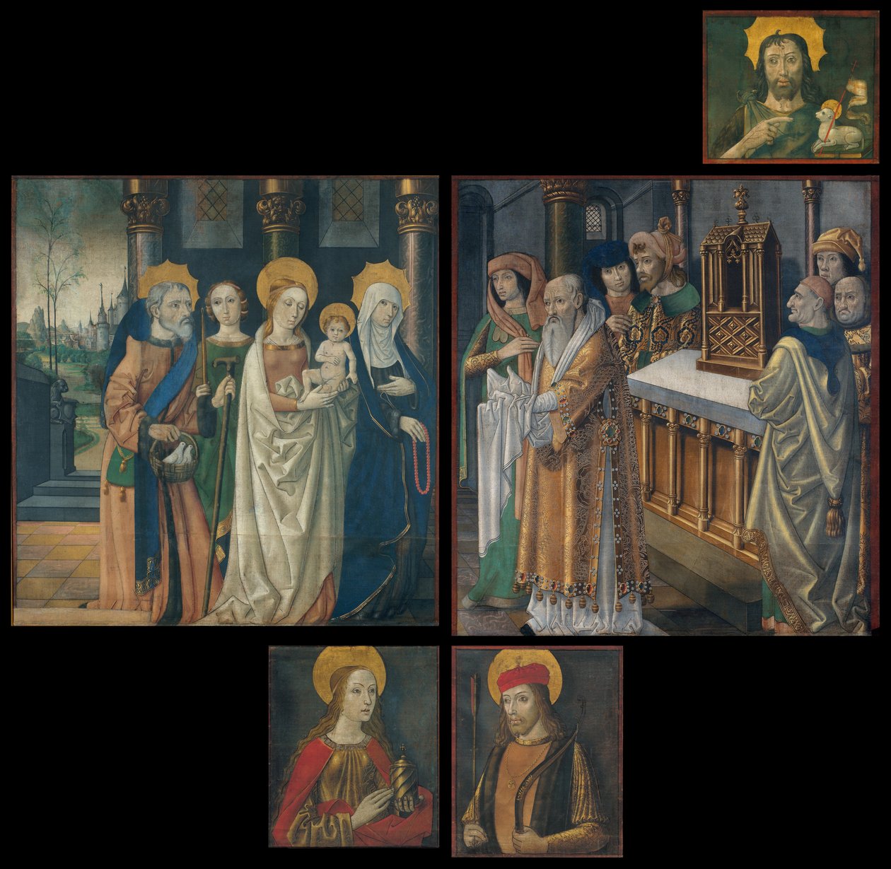 La Seu dUrgell katedralinden organın kapılarından resimler by Master of La Seu