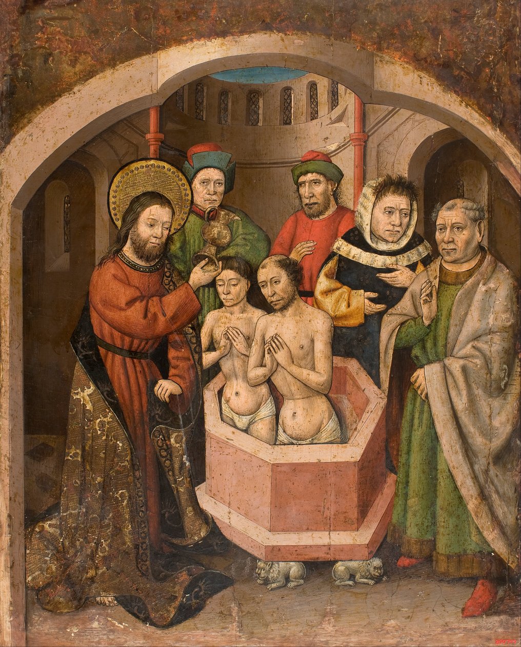 Aziz Bartholomeos Vaftizi by Master of Saint Bartholomew