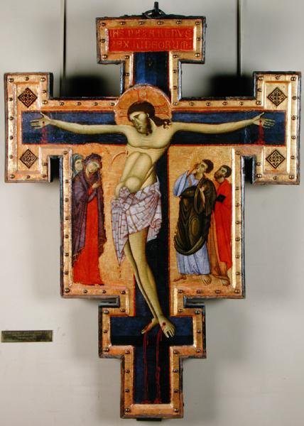 Çarmıha Gerilme, c.1270-80 (panelde tempera) by Master of San Francesco
