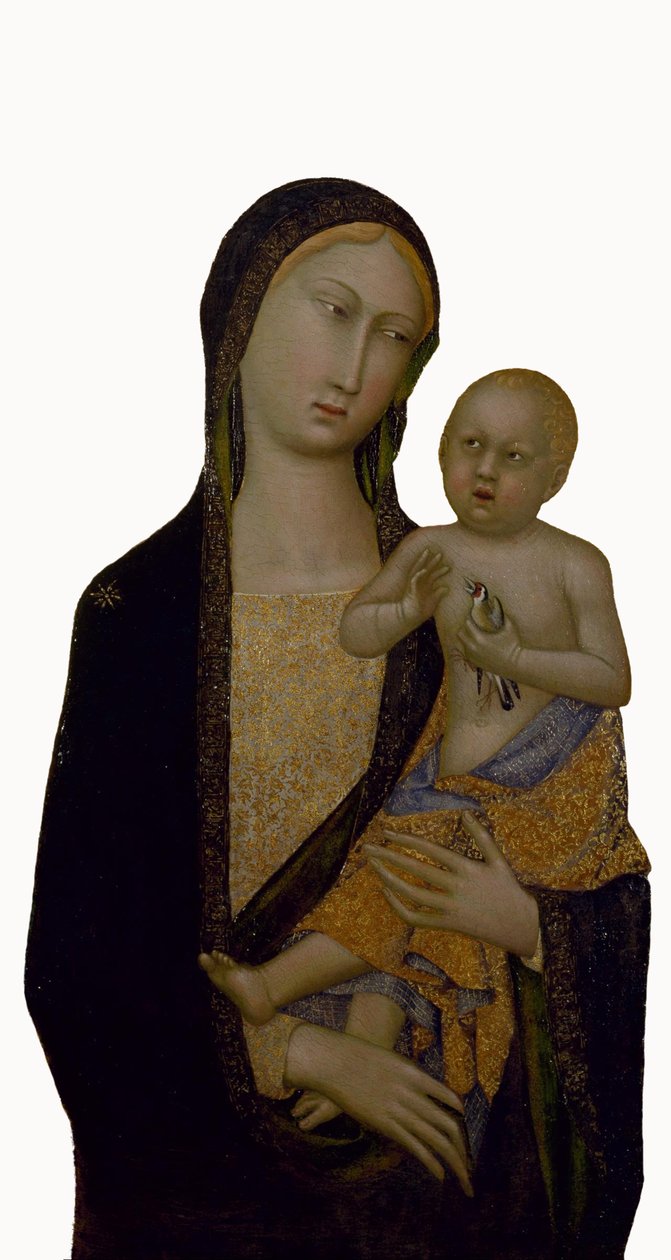 bakire ve çocuk by Master of Sienese Straus the Madonna