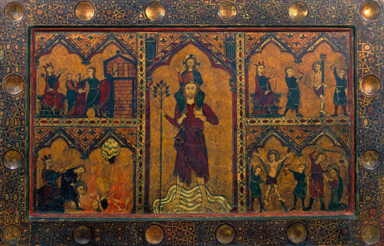 Aziz Christopher Altar cephesi by Master of Soriguerola