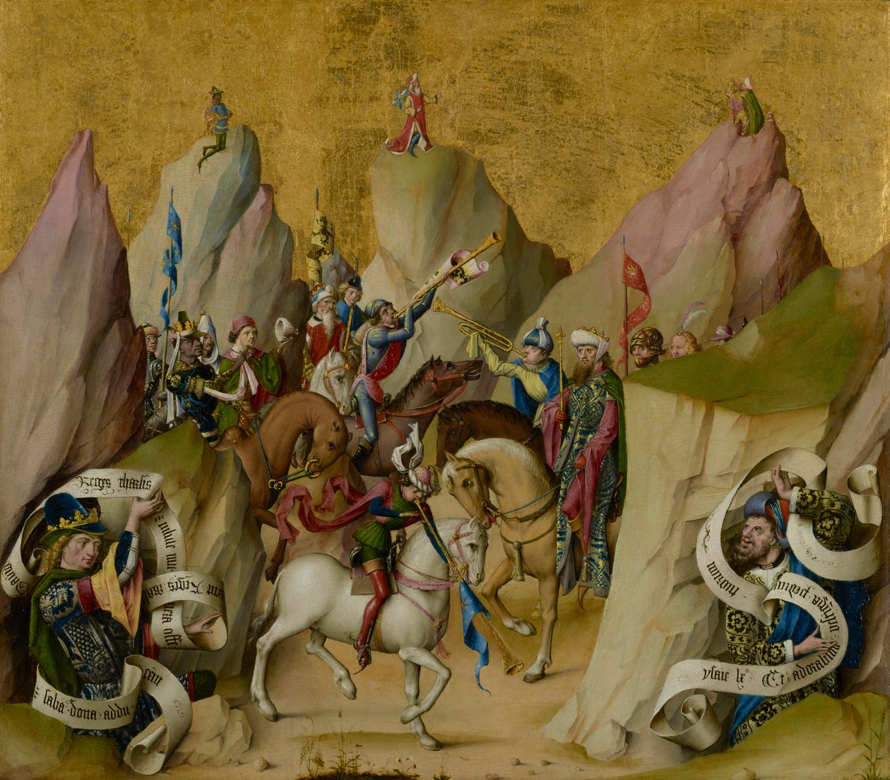 Üç Kralın Davut ve İşaya ile Buluşması, c.1475 by Master of St. Bartholemew