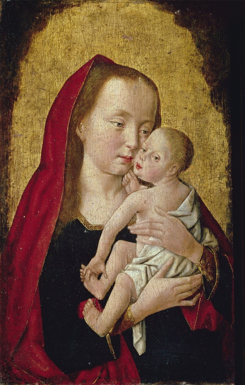madonna ve çocuk by Master of St. Giles