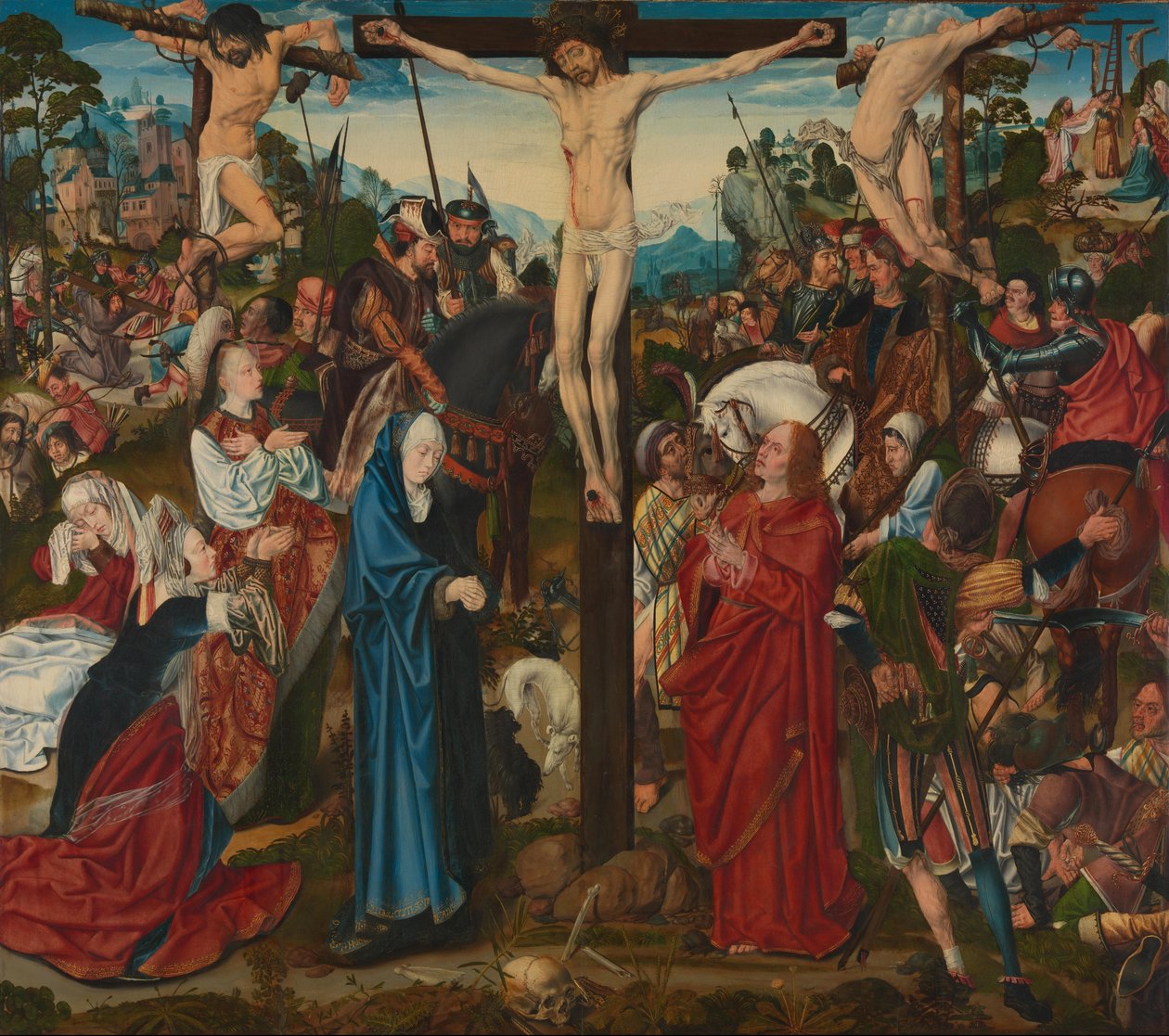 çarmıha germe by Master of the Aachen Altar de l