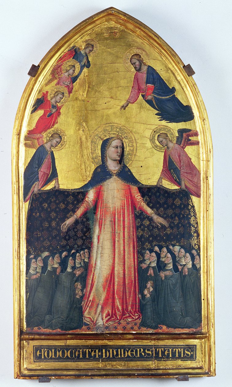 Merhamet Madonna (panelde öfke) by Master of the Accademia Madonna