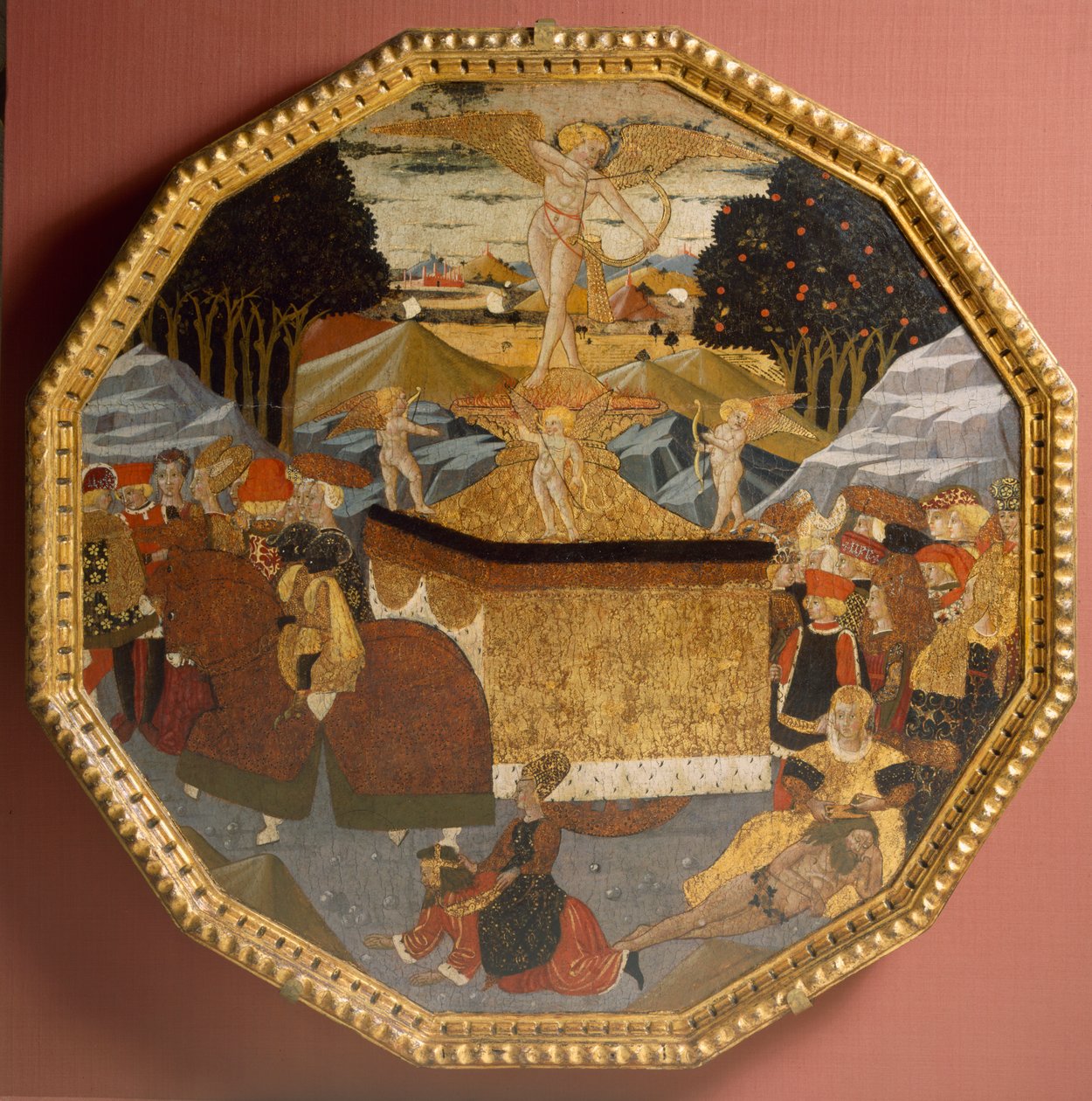 Doğum Tepsisi: Aşkın Zaferi, c.1450 (panelde sıcaklık) by Master of the Cassoni