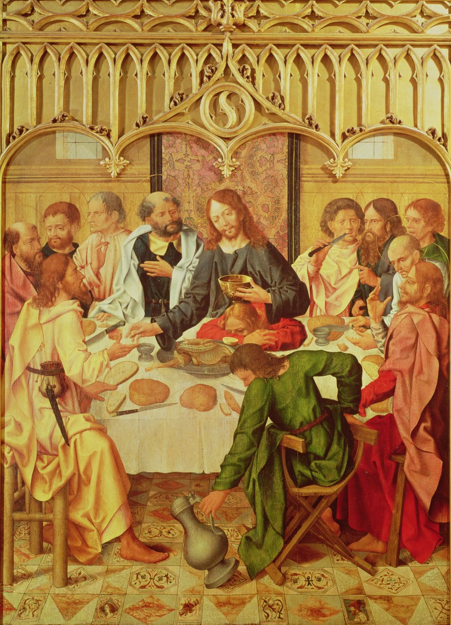 Simon de Passe (1595-1647) tarafından oyulmuş 1614 yılında New England kıyı şeridi haritası, 1616 turki by Master of the Evora Altarpiece