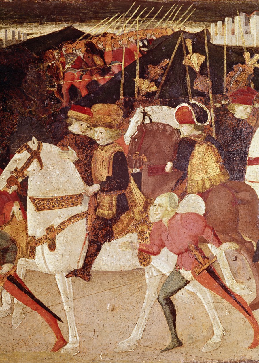 The Story of Alatiel: Alatiel on horseback  by Master of the Jarves Chest