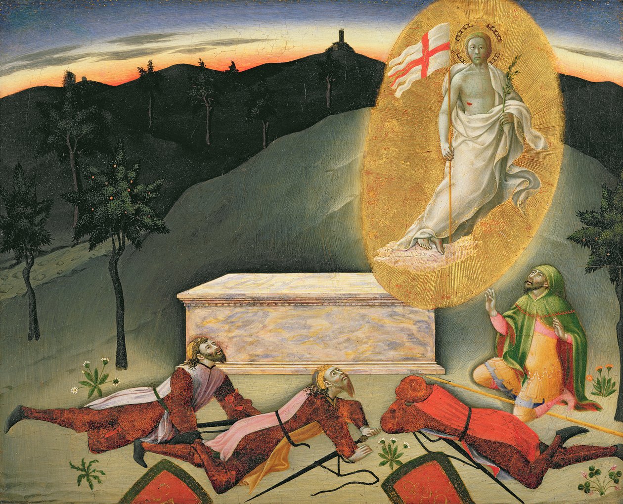 Diriliş, 15. yüzyıl (panelde mizaç) by Master of the Osservanza