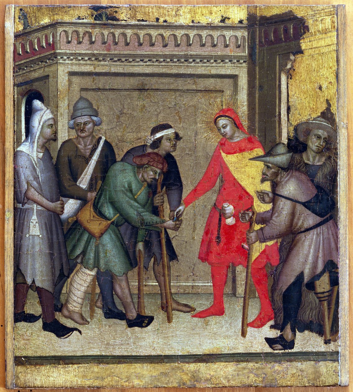 Aziz Anthony Abbot Hayır Kurumu (panelde mizaç) by Master of the Rinuccini Chapel