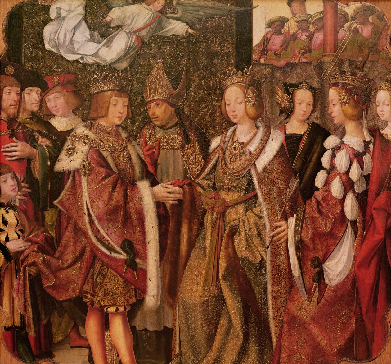 St. Ursula ve Prens Etherius Birbirlerine Ciddi Bir Yemin Ederler, St. Auta Altarpiece
