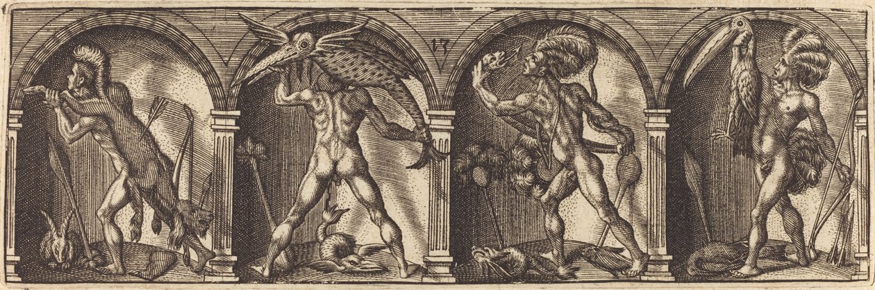 Çeşitli portreler ve figürler XIII by Master AD