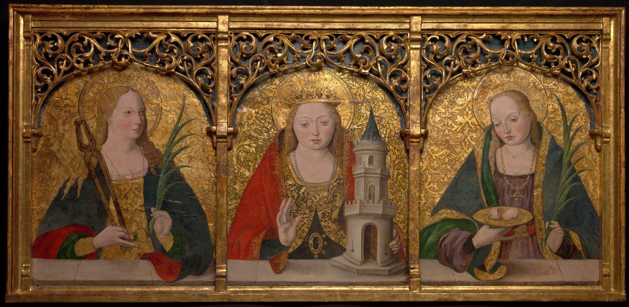 Aziz Apollonia, Barbara ve Agatha, 14901500. by Master Alejo