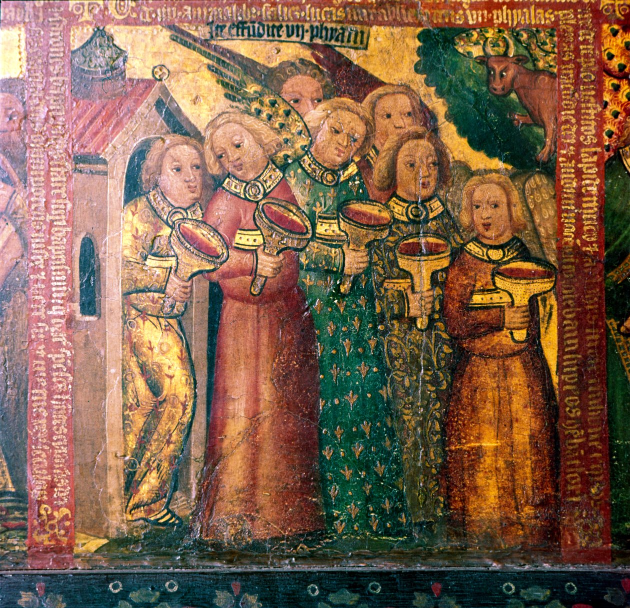 Yedi Şişeli Yedi Melek, 14-15. yüzyıl by Master Bertram of Hamburg
