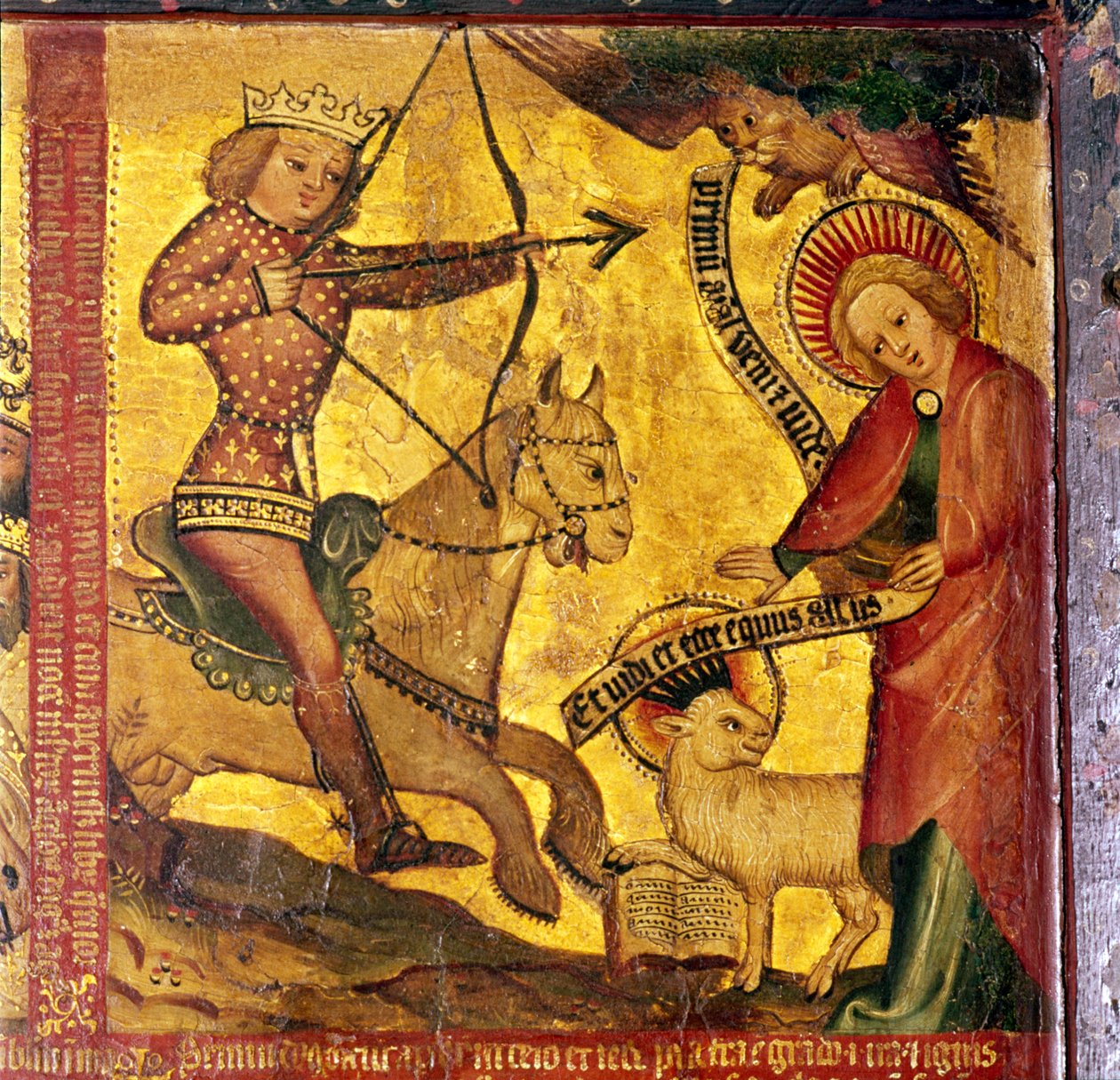 İlk Süvari, Roma İmparatoru Gaius AD37-41, 14-15. yüzyıl ile özdeşleştirildi by Master Bertram of Hamburg