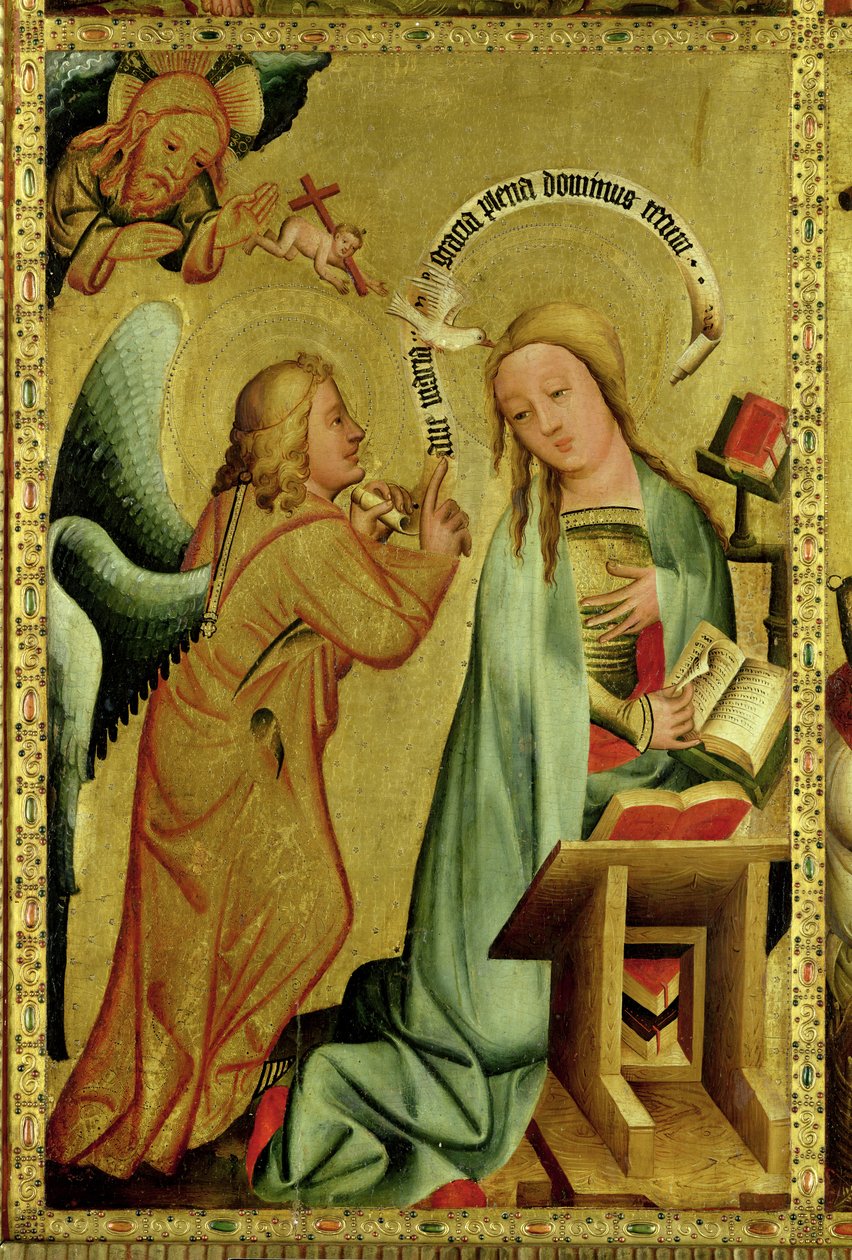 Itangazo ryaturutse ku gicaniro kinini cya Mutagatifu Petero i Hamburg, Igicaniro cya Grabower, 1383 (tempera ku kibaho) by Master Bertram of Minden