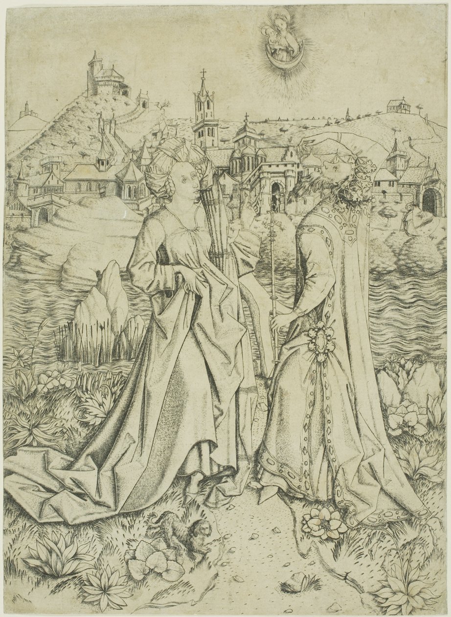 Augustus ve Sibyl by Master E.S.