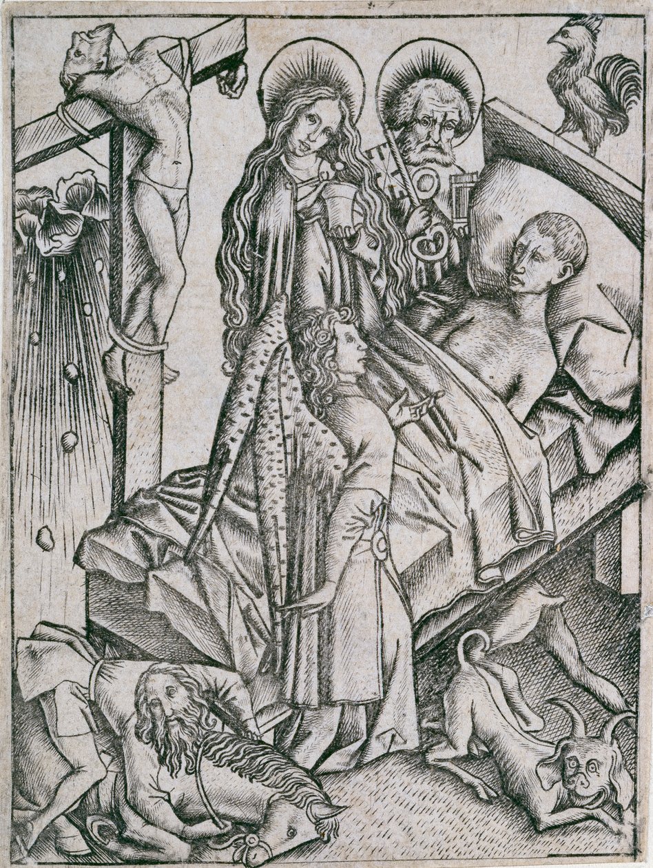 Güven yoluyla teselli, c1460s. by Master ES
